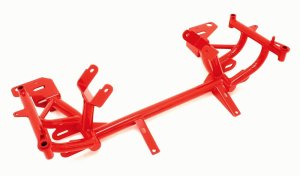 Chevrolet Camaro K-Member - BMR Suspension - Turbo LS1 Motor Mounts + Pinto Rack Mounts - Red - `98-`02